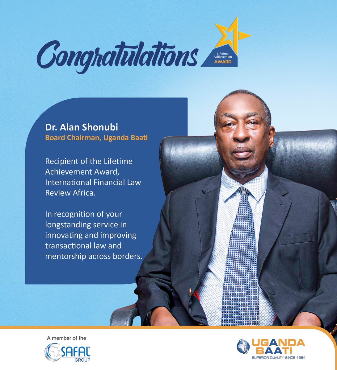Congratulations to my Board Chairman. We celebrate you