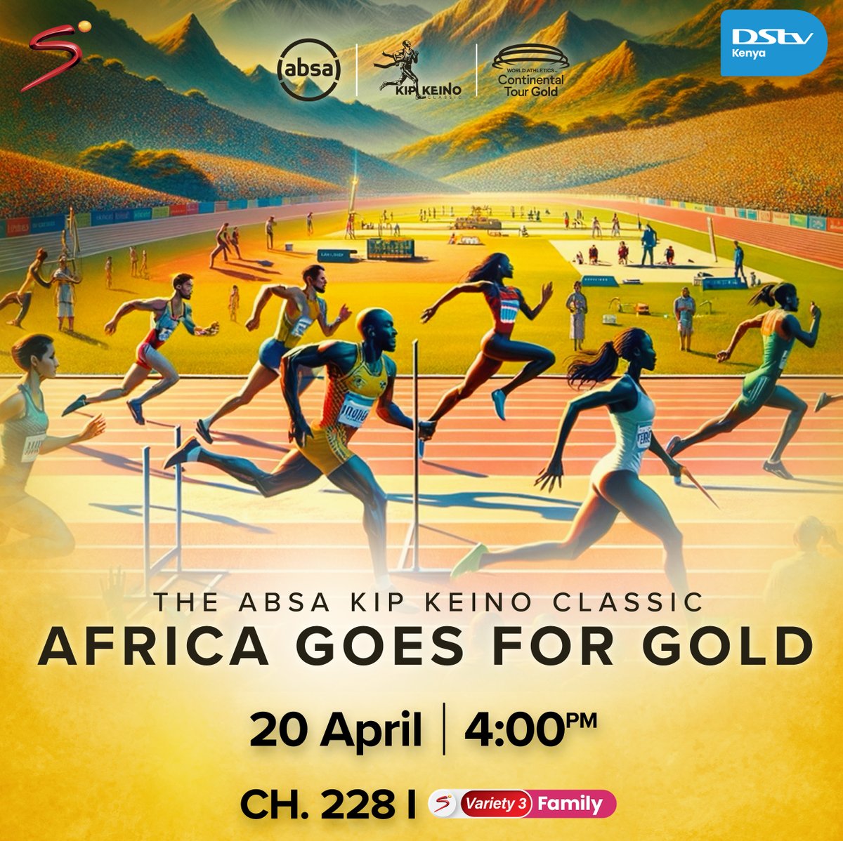 Witness athletic royalty defend their thrones! 👑⚔️

#KipKeinoClassic2024 | 4 PM | Ch. 228

To Stream 📲: bit.ly/DStvStream

Download #MyDStv App or Dial ✳423# to get connected to DStv Family for KES 2,000.

#KipKeinoClassic2024OnDStv