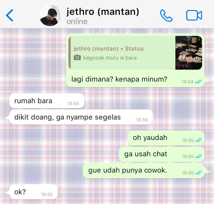 gue udah punya cowok

ljn few tweets