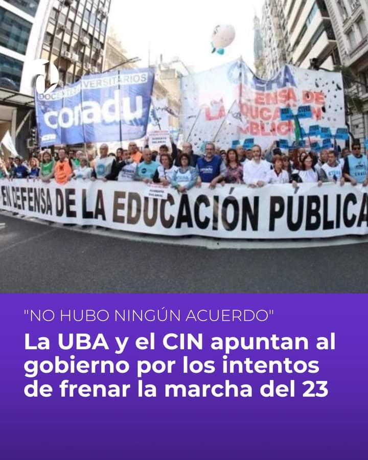 'Mienten con que hubo un acuerdo con las universidades pero la gente no es sonsa'. Así definió Yacobitti el intento del gobierno de acallar la protesta... El 23 tod@s a la marcha!!! ✌🏼🇦🇷❤️ #NoAlDNU #ElPeorPresidenteDeLaHistoria #ElPeorGobiernoDeLaHistoria #FueraMilei