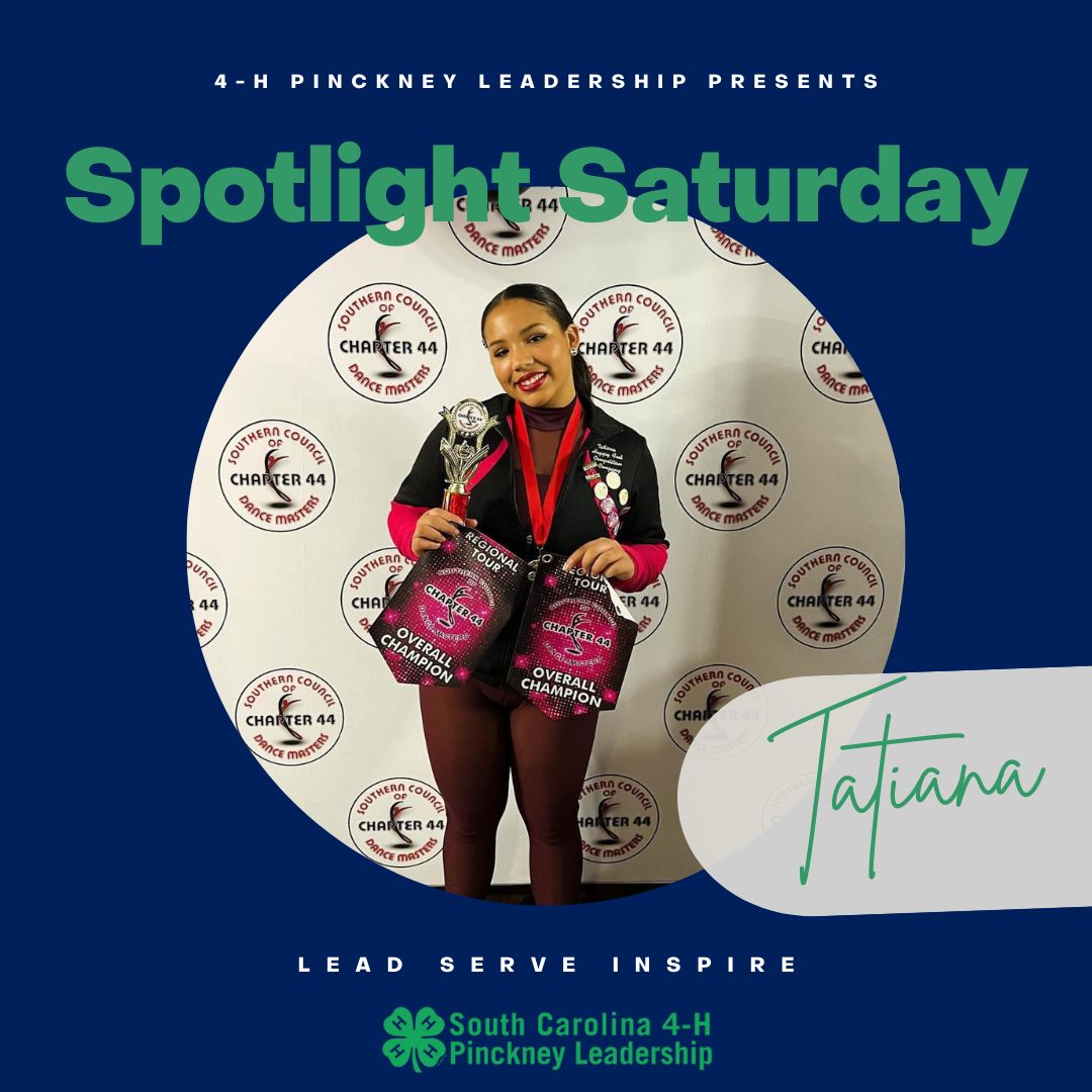It's #SpotlightSaturday, and we want to congratulate 4-H Pinckney leader Tatiana! Tatiana was 1st Overall for her division and 2nd Overall for the night at her dance competition!

We're so proud of you, Tatiana!💃

#4HPinckneyLeadership #ThisIs4H