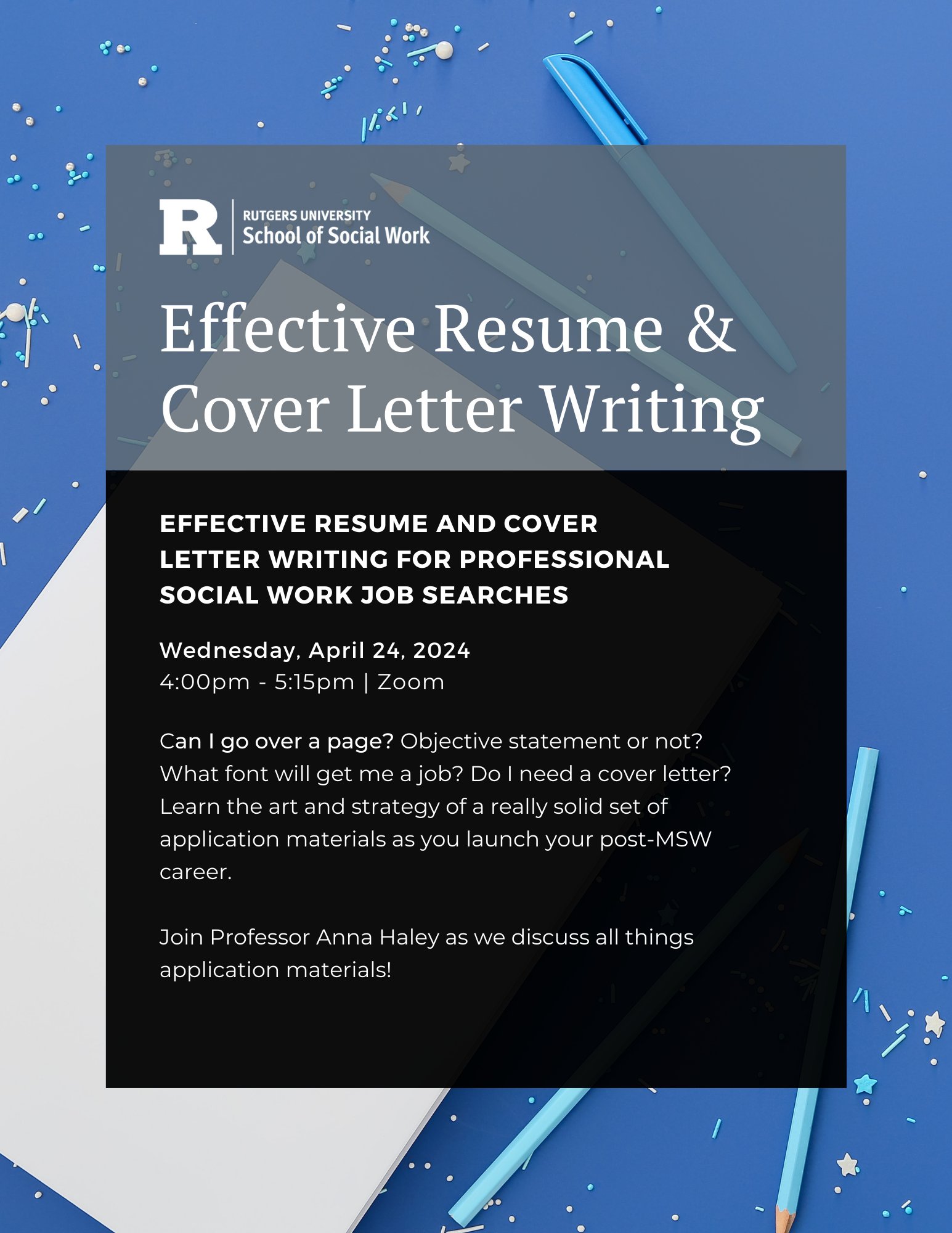 Rutgers University School of Social Work on X: &ldquo;MSW students: join 