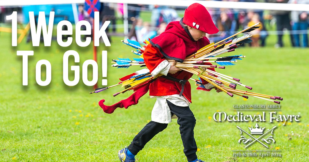 The award-winning Glastonbury Abbey Medieval Fayre returns in just 1 week! To discover all there is to see and do on the 27th and 28th of April visit our brand new Medieval Fayre website: glastonburyabbeymedievalfayre.co.uk #GlastonburyAbbeyMedievalFayre