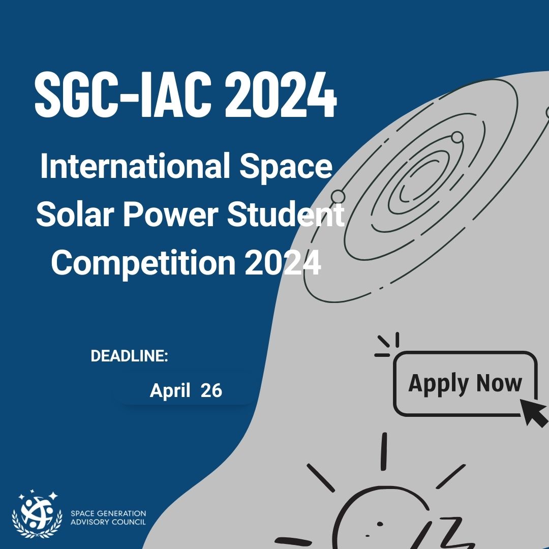 The 2024 International Space Solar Power Student Competition, presented by SPACE Canada and esteemed partners like IAF, IAA, NSS, ISDC, and SGAC, is back for its eighth year! Calling all UGs and PGs students to showcase their innovative ideas. For more: ow.ly/FgQl50RklNy