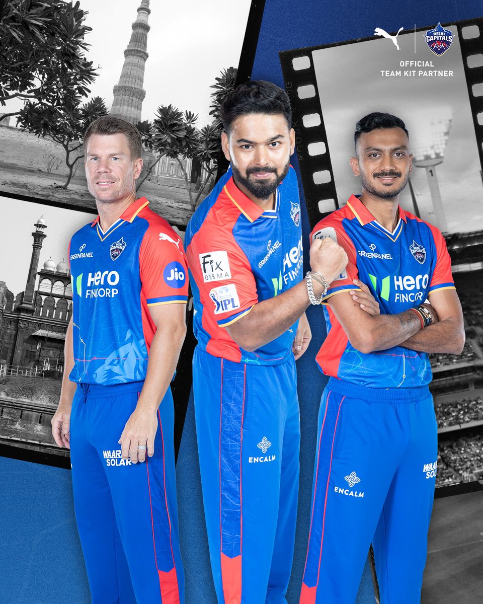 Back home for a blockbuster 🏟️🎞️@delhicapitals Gear up for the first home game of the season with the PUMA x DC jersey, available at app.puma.com/PUMAxDC24, App & Stores. @RishabhPant17 @davidwarner31 @akshar2026 #PUMAxDC #DCvSRH