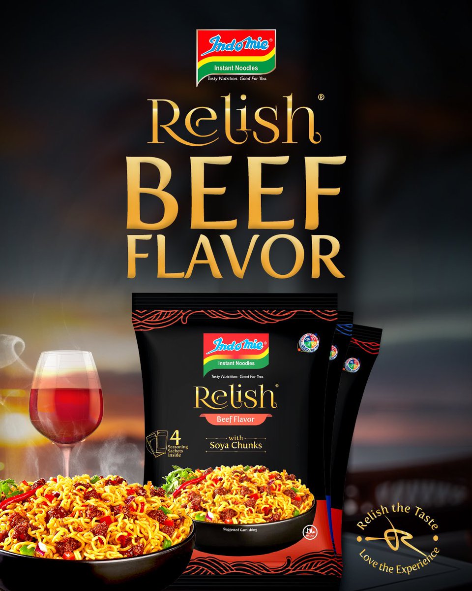 Prepare your taste buds.. the Indomie Relish BEEF is here!!! 🕺🏽💃🏻 It's about to get un-beef-livably delicious in here 😋 Get yours today at stores near you to Relish the taste, you will love the experience !🍜🥰 #IndomieRelishNewFlavor #RelishExperience #RelishDelight