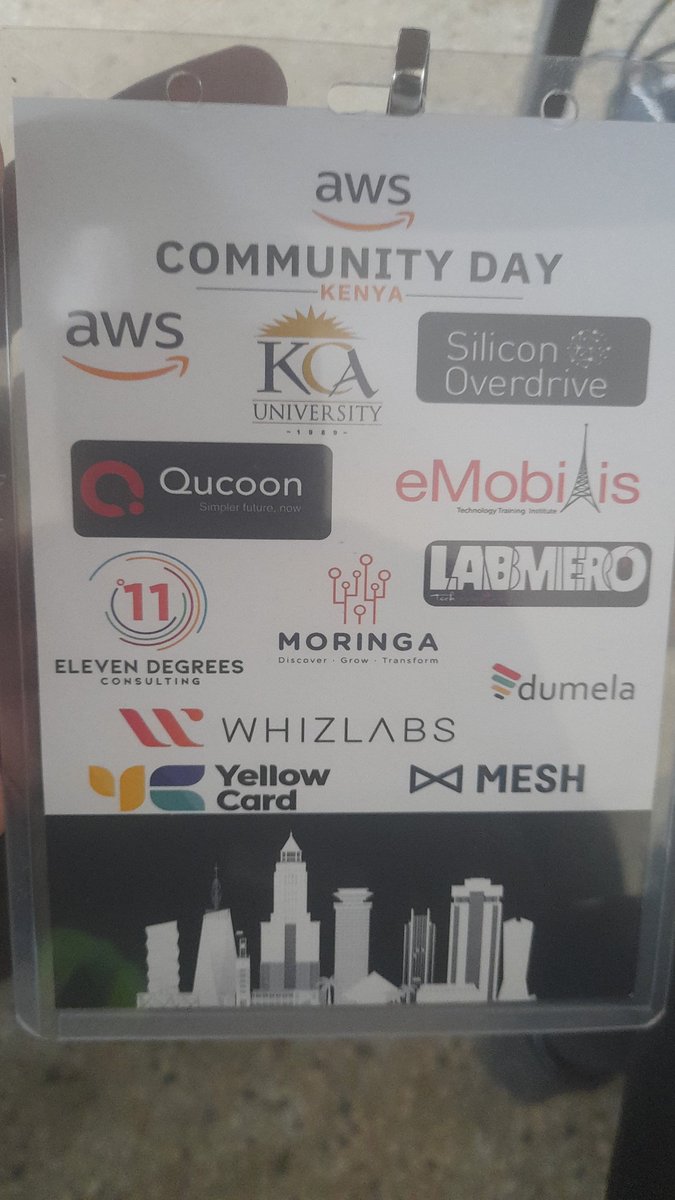 #AWSCommunityDay 
#AWSCommunityDayKe