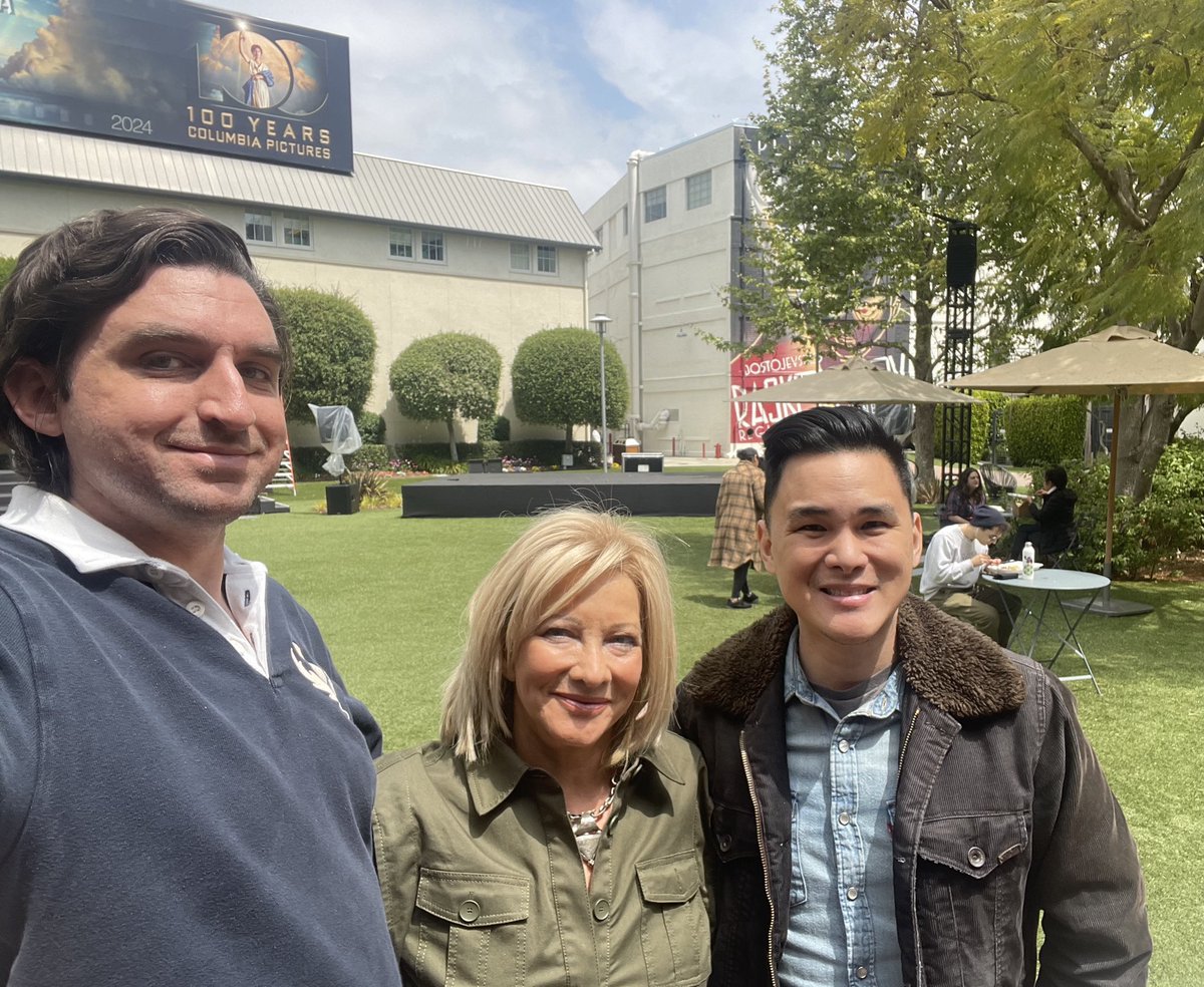 Grateful to the fabulously gifted actor @hanksterchen and @jim_dey my newly found friends for inviting me to a wonderful day @sonypictures lot! Loved the Walter white Breaking Bad bullet riddled Winnebago, Ghostbusters car, Jeopardy lot, Soundstage22 a perfectly gorgeous day!
