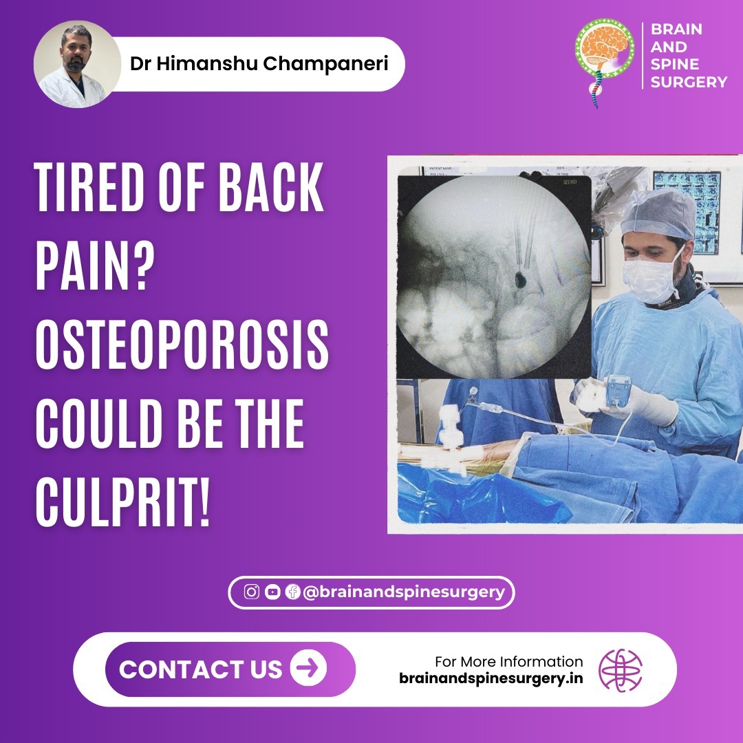 drhimanshuch's tweet photo. Tired of back pain? Osteoporosis could be the culprit! 

As we age, our bones can weaken (Osteoporosis), making them more likely to break. 

This is especially true for spine fractures, which can be super painful and affect your posture. https://t.co/rYILo7ODT6