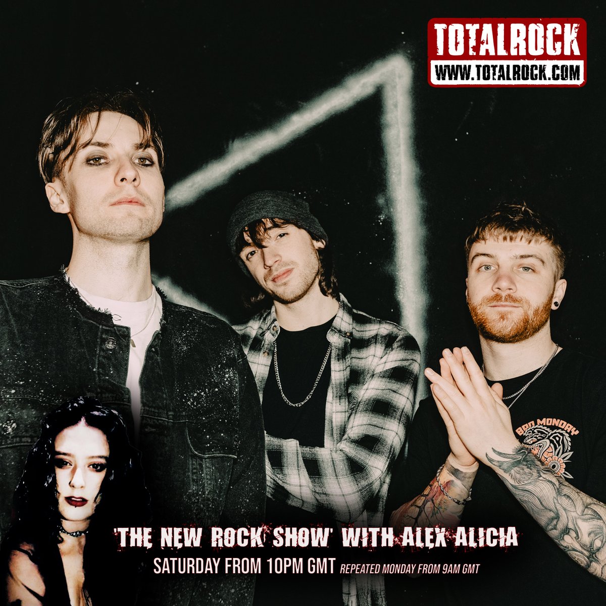 TONIGHT! @alexaliciamedia will be spinning 'feel it' from newshapes on 'The New Rock Show' on @TotalRockOnline. Be sure to tune in! ⚡️
