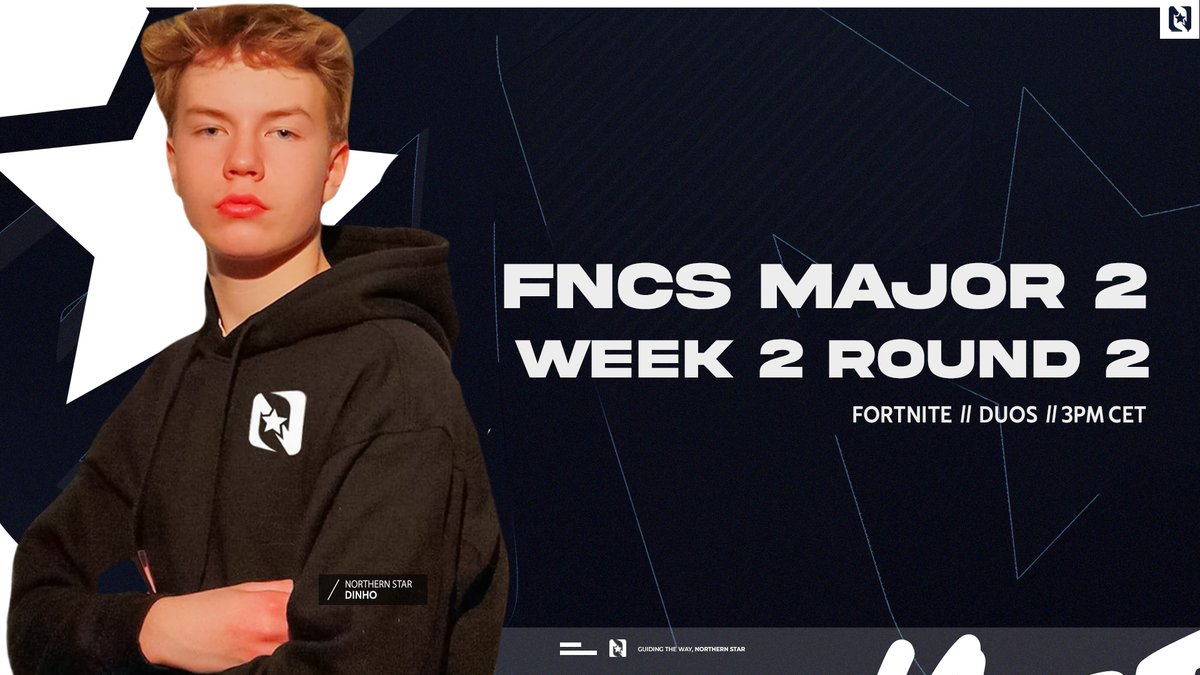 It's showtime! ✨

Let's kick off the day's first qualifying round with style.

Follow our players' performances LIVE on our Twitch channel:
📺 | twitch.tv/northernstarfi
🎙️ | <a href="/KruuniFN/">Kruuni</a>
⏰ | 3.15PM CET

#UnderTheStar #Fortnite