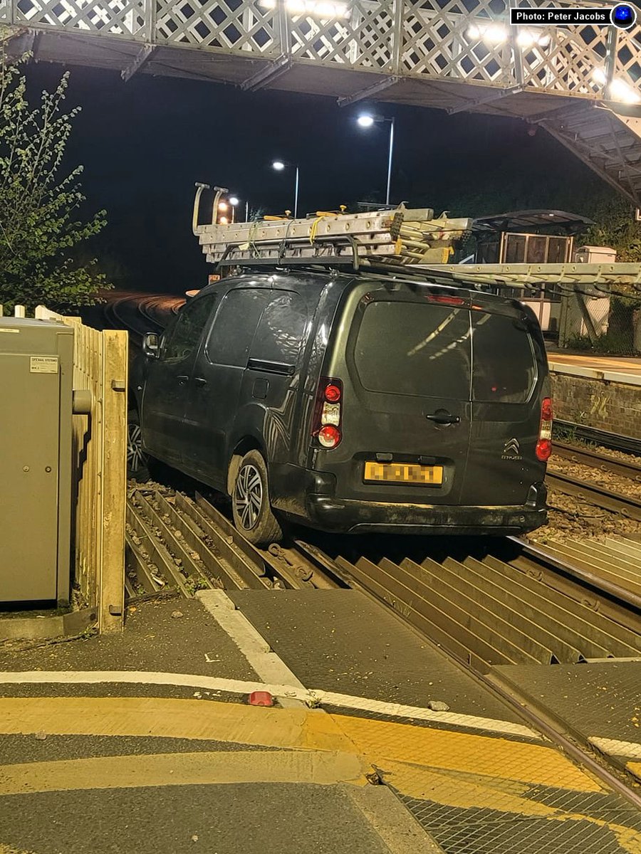 EAST FARLEIGH: A man was arrested after driving his Citroen van onto the tracks at Farleigh Lane level crossing while allegedly drunk last night. A breath test carried out by police reportedly showed the male had nearly twice as much alcohol as legally permitted.