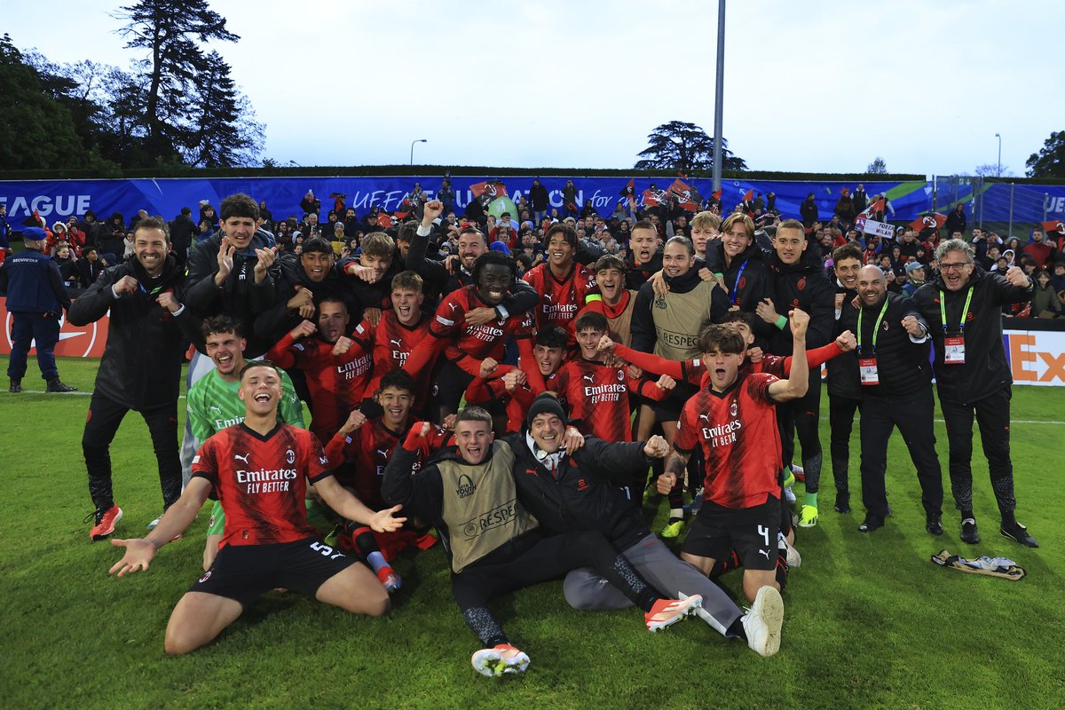 La storia è scritta, ora si va in Finale..ONE MORE! 💪🏻🔴⚫️ #focus @UEFAYouthLeague @acmilan @acmilanyouth