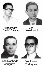 Recordamos hoy el triste aniversario del horrendo asesinato por la tiranía batistiana en La Habana, de cuatro jóvenes revolucionarios; Fructuoso Rodriguez; Juan Pedro Carbó Serviá; José Machado y Joe Westbrook. #CubaViveEnSuHistoria #SomosContinuidad