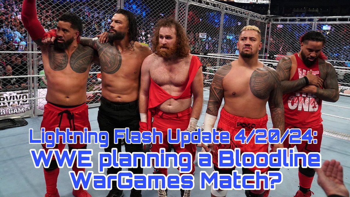 HistoryMakerDJS's tweet photo. Final #LightningFlashUpdate before #AEWDynasty takes place TODAY at 1pm eastern time!!!
Main topic concerns The Bloodline and the potential plan of a WarGames match at #SurvivorSeries this year!!!
Set your notifications!!!
#DJStorms #WWE #Wrestling https://t.co/PX67x7W2om