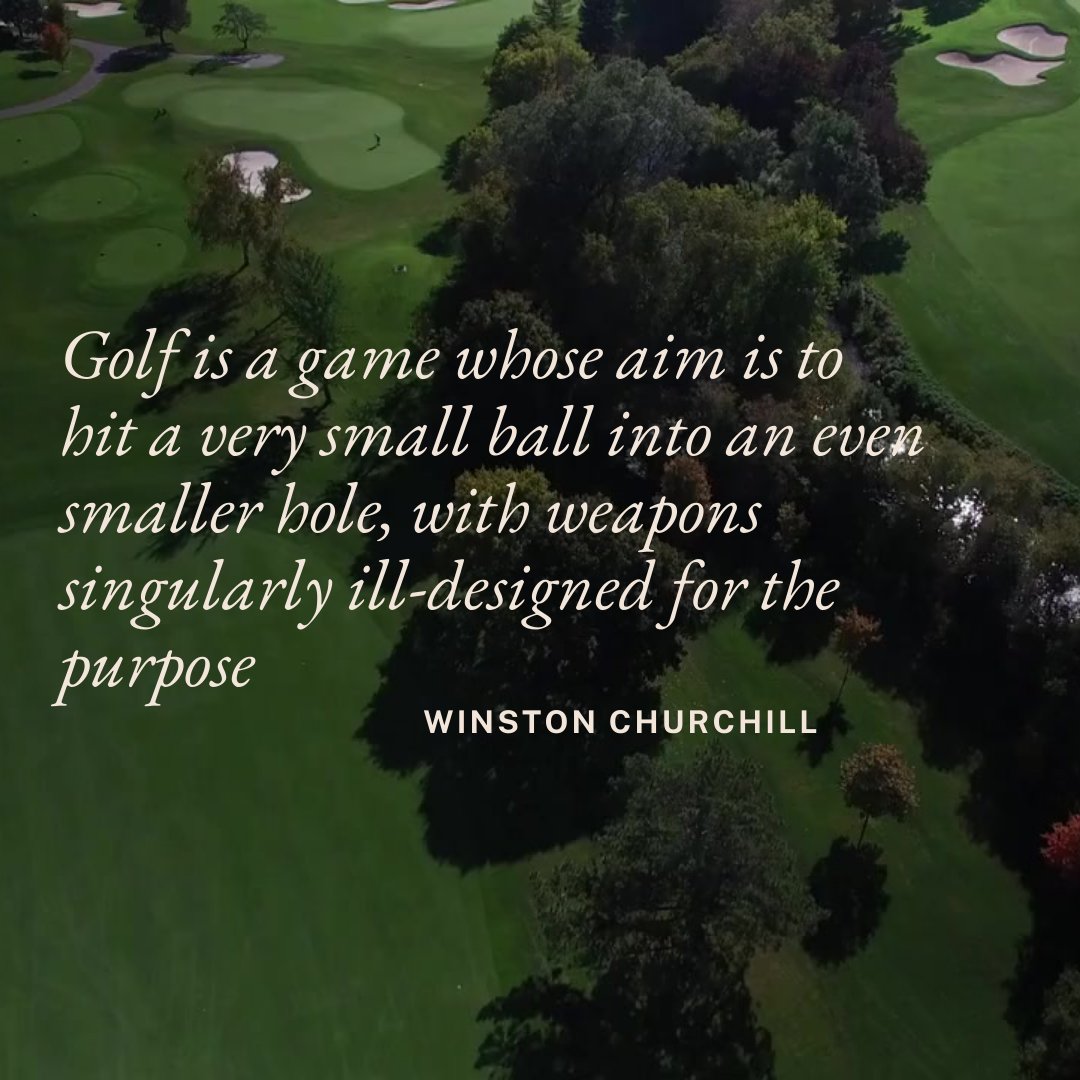Churchill was cheeky. Good luck on your Saturday tee time!  #TeeTimeGolfPass #Golf #GolfDeals #GolfSavings #SwingIntoSavings #golf #golflife #golfaddict