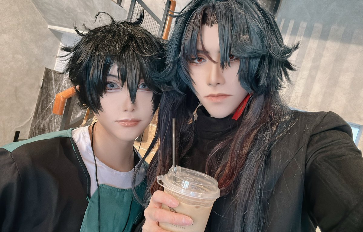 Today as Blade & @Na_chihuahua as Dan Heng! 🫶 #Honkai_Star_Rail #honkaistarail #cosplay #hsr