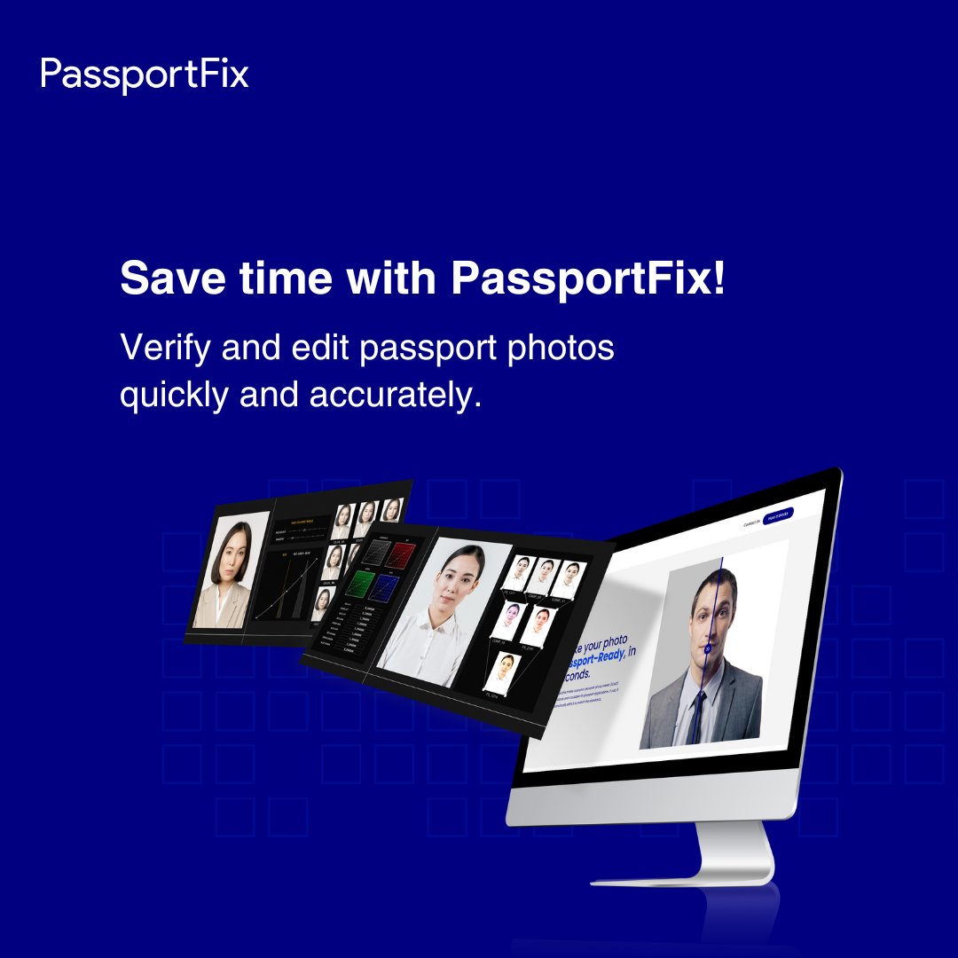 PassportFix's tweet photo. Streamline your passport process with PassportFix!

Experience swift and accurate passport photo verification and editing services. 

#PassportFix #TimeSaving #PerfectPassportPhotos https://t.co/xn7w4DiMk4