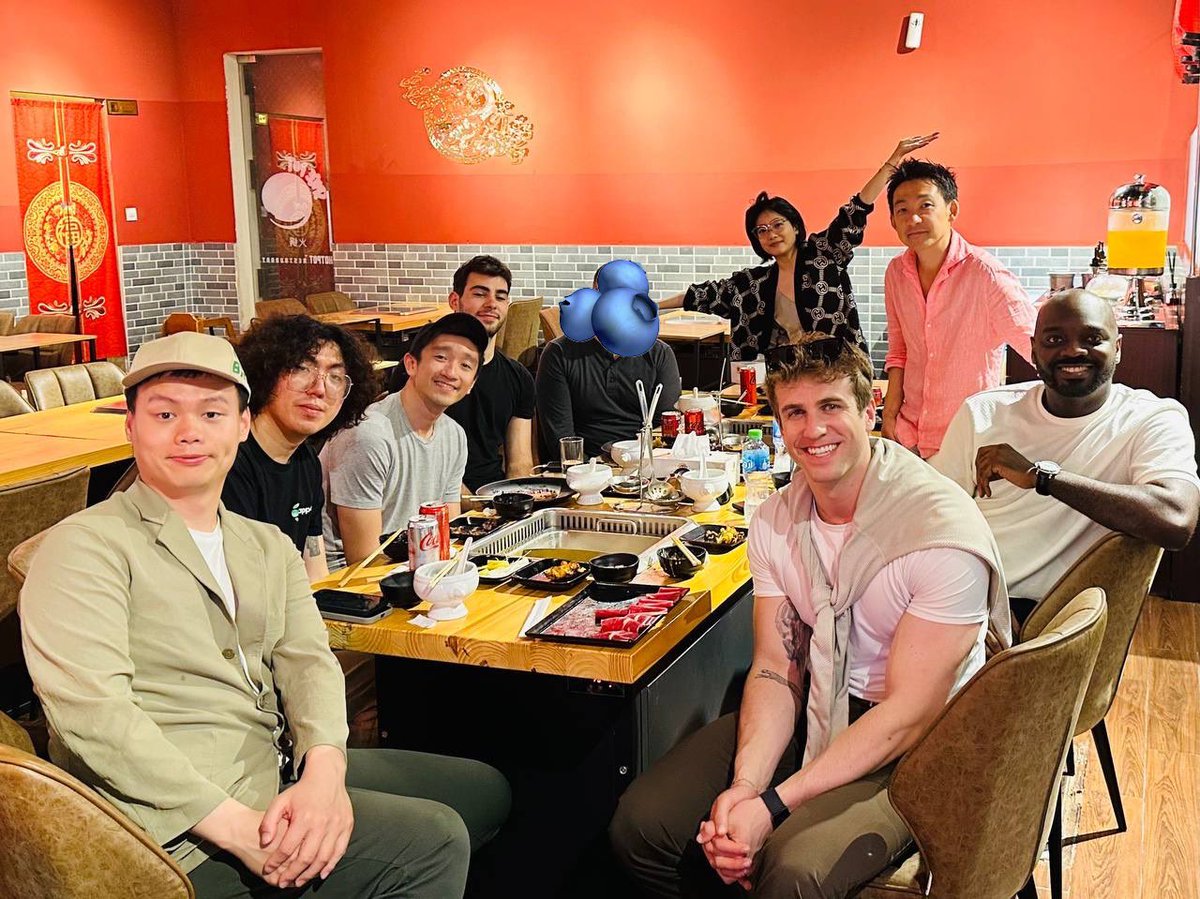 0xtaydizzl's tweet photo. #dappOS Hotpot with friends and partners 🥢🔺🫐

@avax 
@GMX_IO 
@BenqiFinance 

Great way to finish off the week here in Dubai for @token2049 Till next time ✅
@TakayamaJoe @coinflipcanada @keyahayek @born2hodl @chamounnadim @SiiilentCode @crypto_Abao https://t.co/90h5Sr6e4x