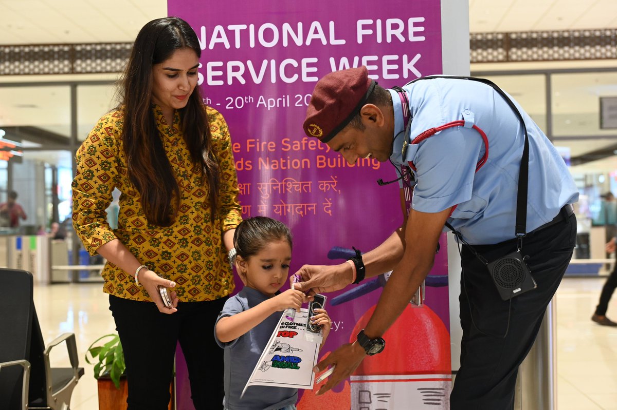 The #NationalFireServiceWeek at #AhmedabadAirport has been holistic, featuring a painting competition among school students and a variety of fire drills and initiatives led by our ARFF Team. Here are some snapshots from the week. #GatewayToGoodness #FireService #ARFF #Airports