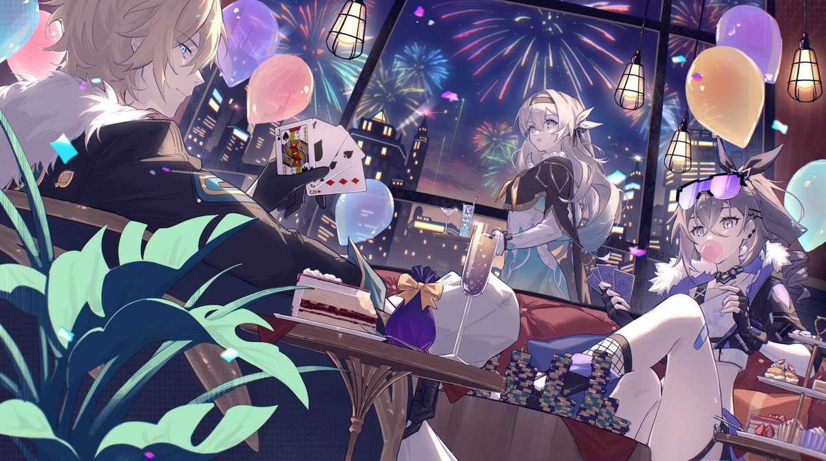 expuella's tweet photo. happy 1st anni!!!! #HonkaiStarRail #HSR1Year #HSRHBD https://t.co/48cZkYbbjG