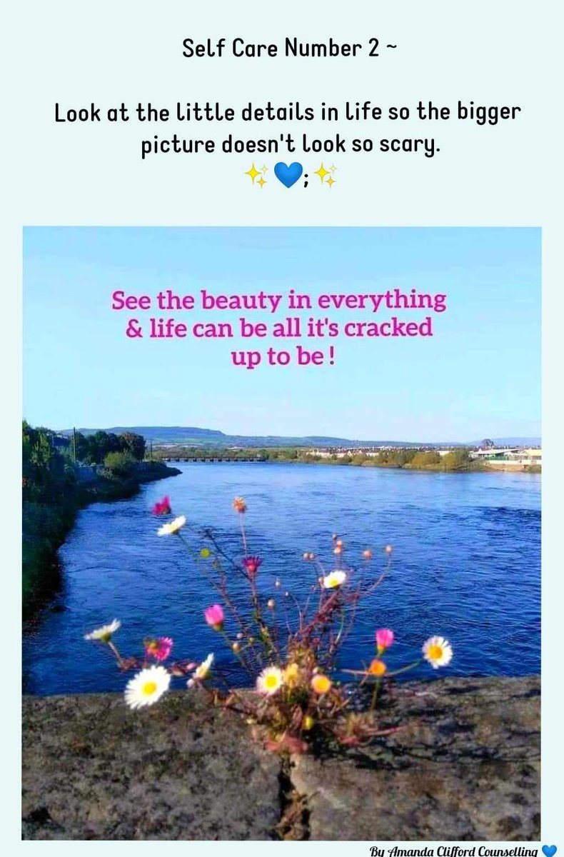 #SelfCare Tip no2✨️💙;✨️🌻 #bekind #bebrave #becreative #becurious #beuniquelyyou #believeinyou #letyoursparkleshine
@Cathy_PT @leglesstweets @elisaodonovan @elemcsherry @limerickslife @LimChildcare @PashPainter @ELangfordMusic @JayRow @theurbanco_op @childrens_mw @N3XtLevel0