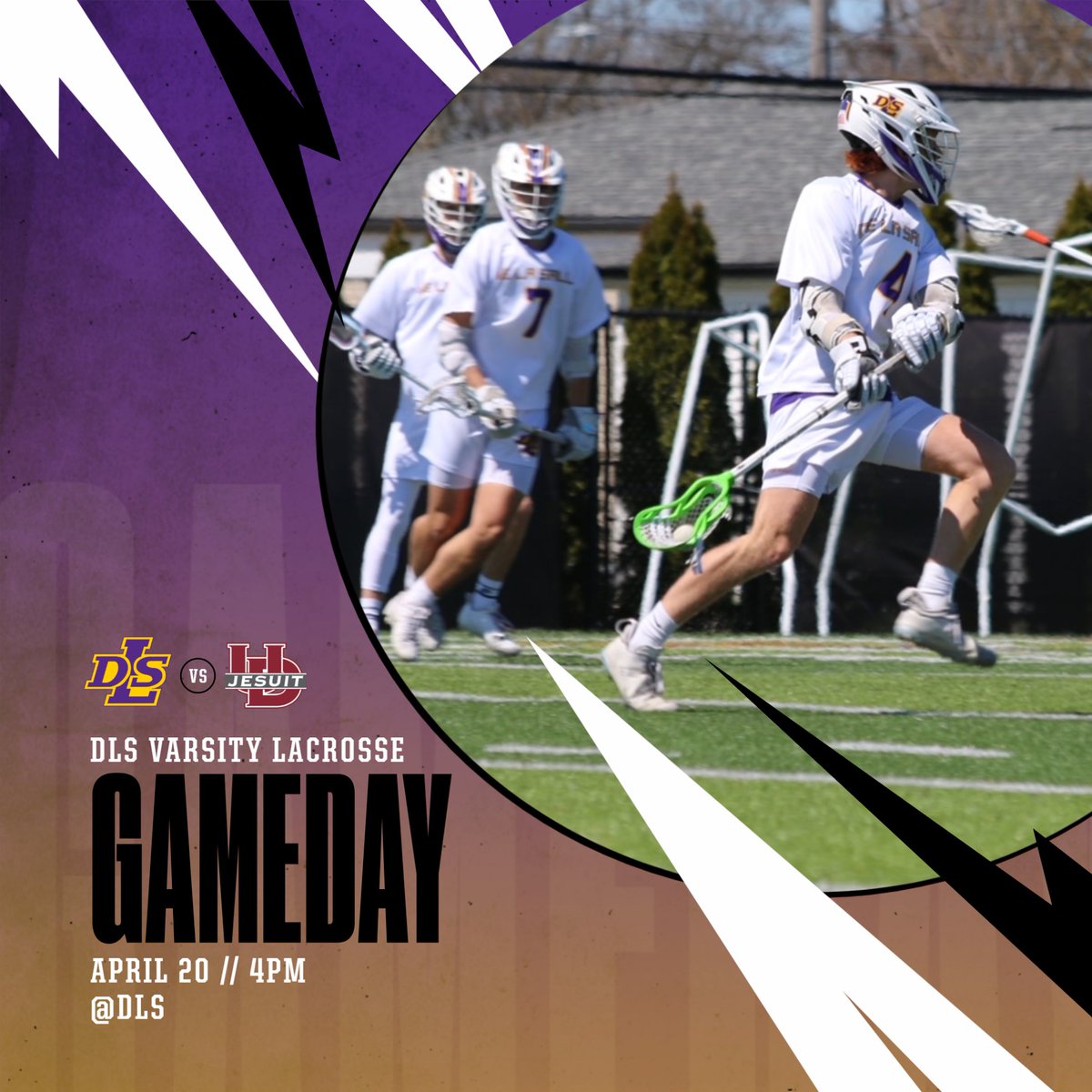 DLS Varsity Lacrosse is at home as they take on University of Detroit Jesuit at 4PM today, April 20.
Let’s go, Pilots!! 
$7 tickets: gofan.co/event/1497357?…
Livestream: delasallehs.com/athletics/live…

#PilotPride @DLSLax @CHSL1926