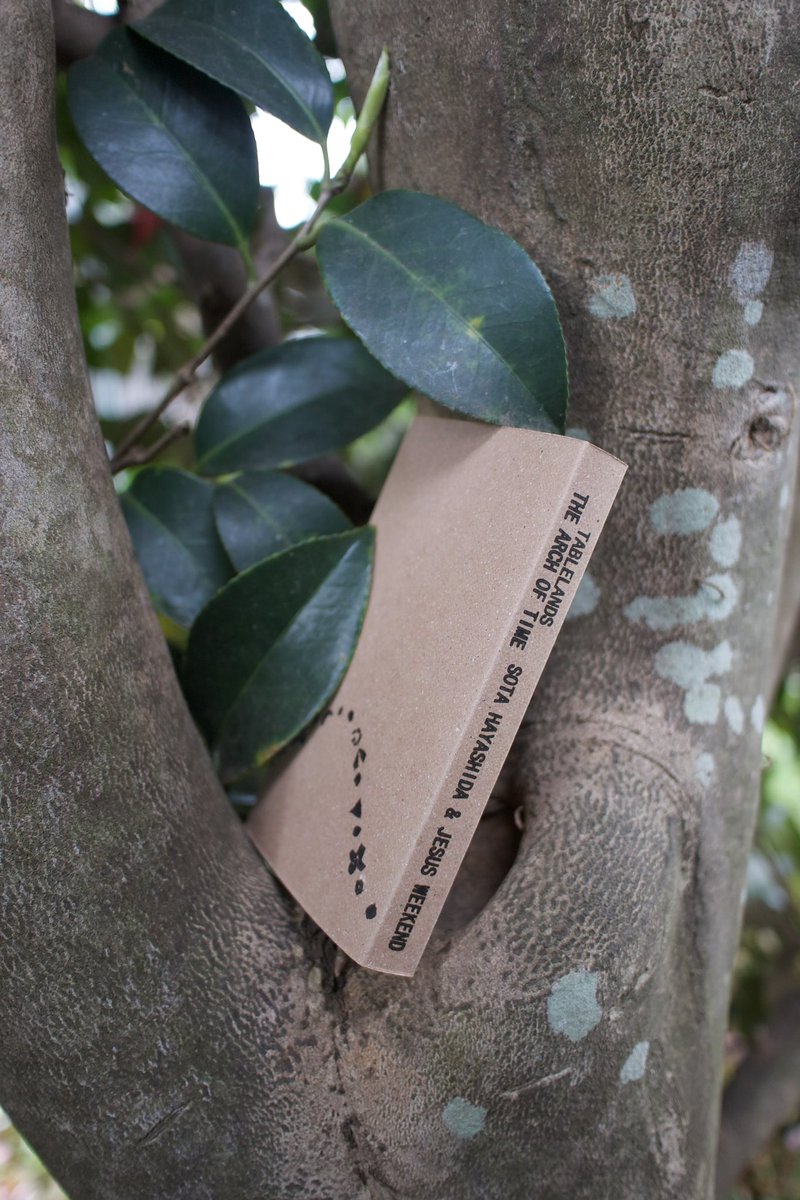 A_Band_HAPPY's tweet photo. 【NEWS】#hpyband 

Sota Hayashida &amp; Jesus Weekend 限定版シングルカセットテープ 「TABLELANDS / The Arch of Time」
5月3日リリース。

Field Recording by Riku Sawada
 Mix / Mastering by Riku Sawada
Artwork by Risako Yamamoto https://t.co/XE2iXqY3xQ https://t.co/i3frgqNJVp