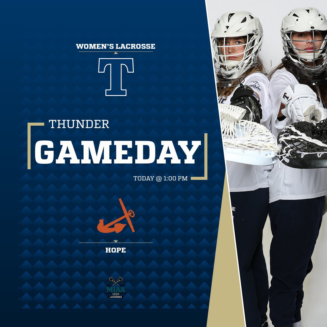 Rise & Shine, Thunder. It’s GAMEDAY!

🆚: Hope
⏰: 1:00 p.m. ET
📍: Angola, IN
🏟️: Shive Field 
📺: tinyurl.com/3s9judcz
📊: tinyurl.com/ja84jeua

#GoThunder ⚡️