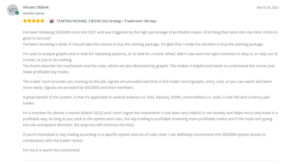 TraderSSG3000's tweet photo. #SSG3000 Day Trading Strategy proven to work with many satisfied traders.

Read these reviews and many others on the website.

  Exclusive Pattern/Zone trading on 2 time frames with Price Action Signal.

A small investment for years of trading pleasure!

https://t.co/b390Qn8yWW