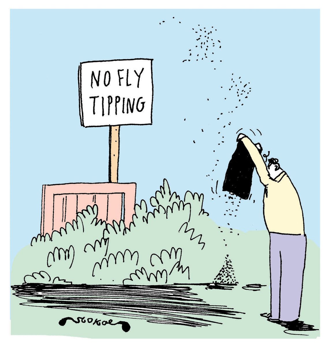 No fly tipping!
#flytipping #cartoon by #stokoecartoons from Prospect