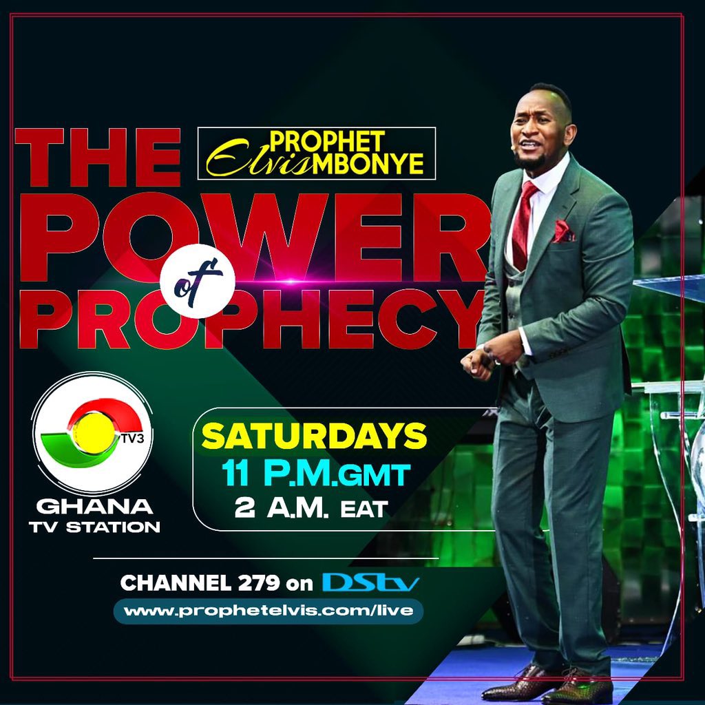 Experience the profound impact of Prophecy with Prophet Elvis Mbonye, the unparalleled prophet with a remarkable history of fulfilled prophecies. Tune in to Power of Prophecy on TV3 every Saturday at 11pm. Make a date. #PaidAd