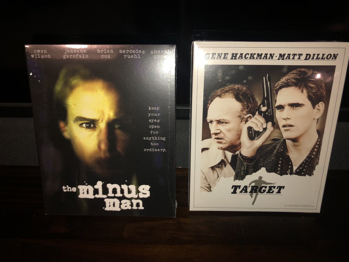 Got commentaries on two new @KinoLorber releases right now: THE MINUS MAN (w/ director Hampton Fancher) and Arthur Penn’s TARGET (w/ my buddy @BryanReesman). If you get a chance to hear either gimme a shout out!