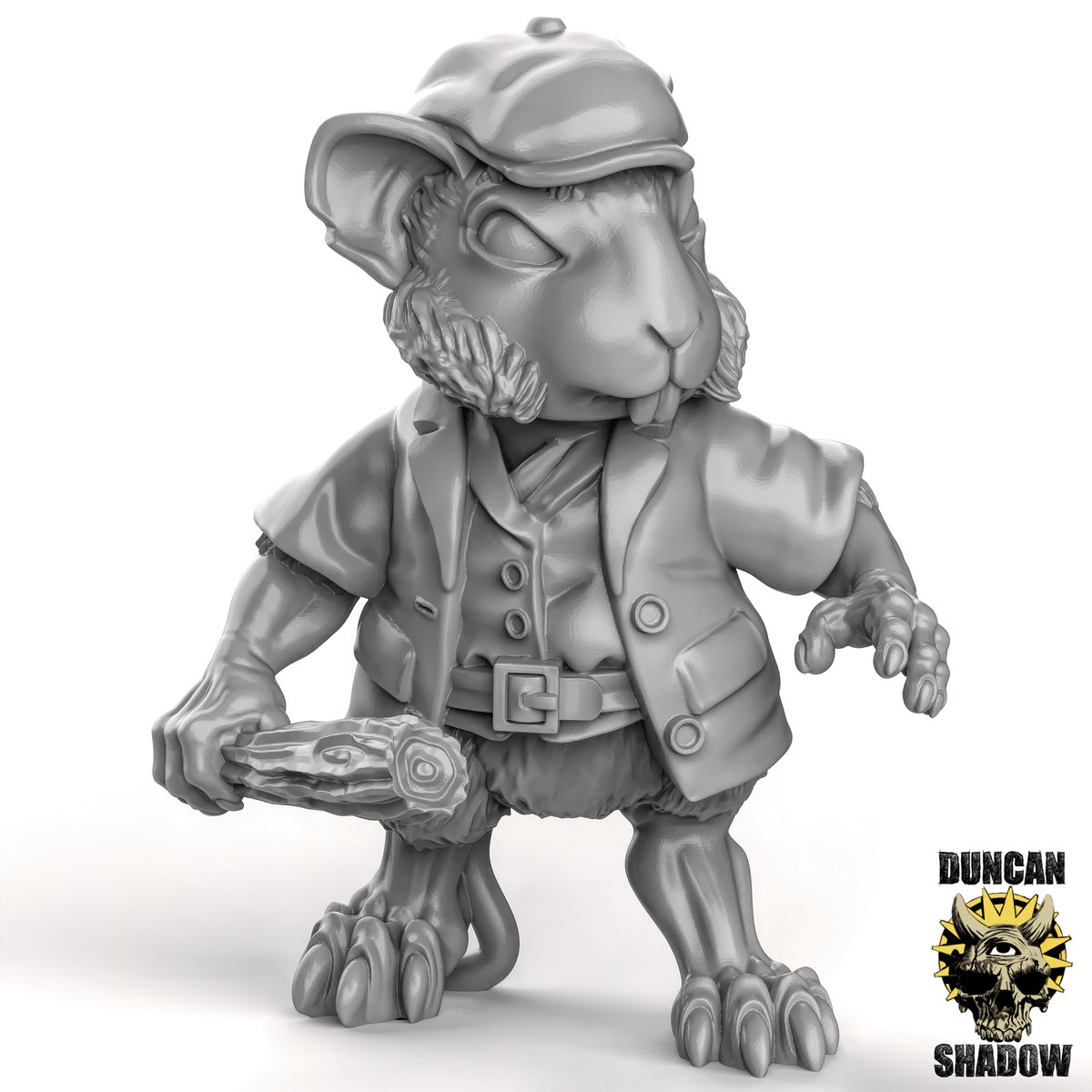 Mousle with club
Sculpted in Zbrush for 3d printing 
one of the many sculpts out this month for Tribes and Patreon supporters 

#zbrush #digitalsculpting