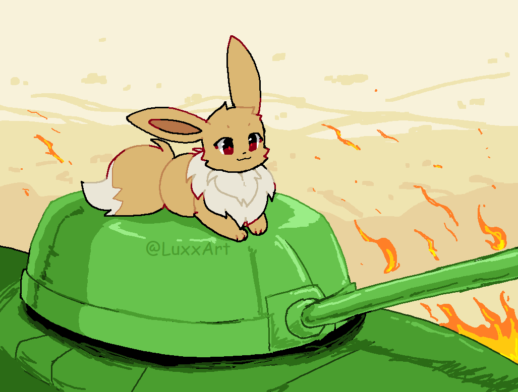 LuxxArt's tweet photo. my magnum opus

eevee on da tank https://t.co/QxpNxNJim4