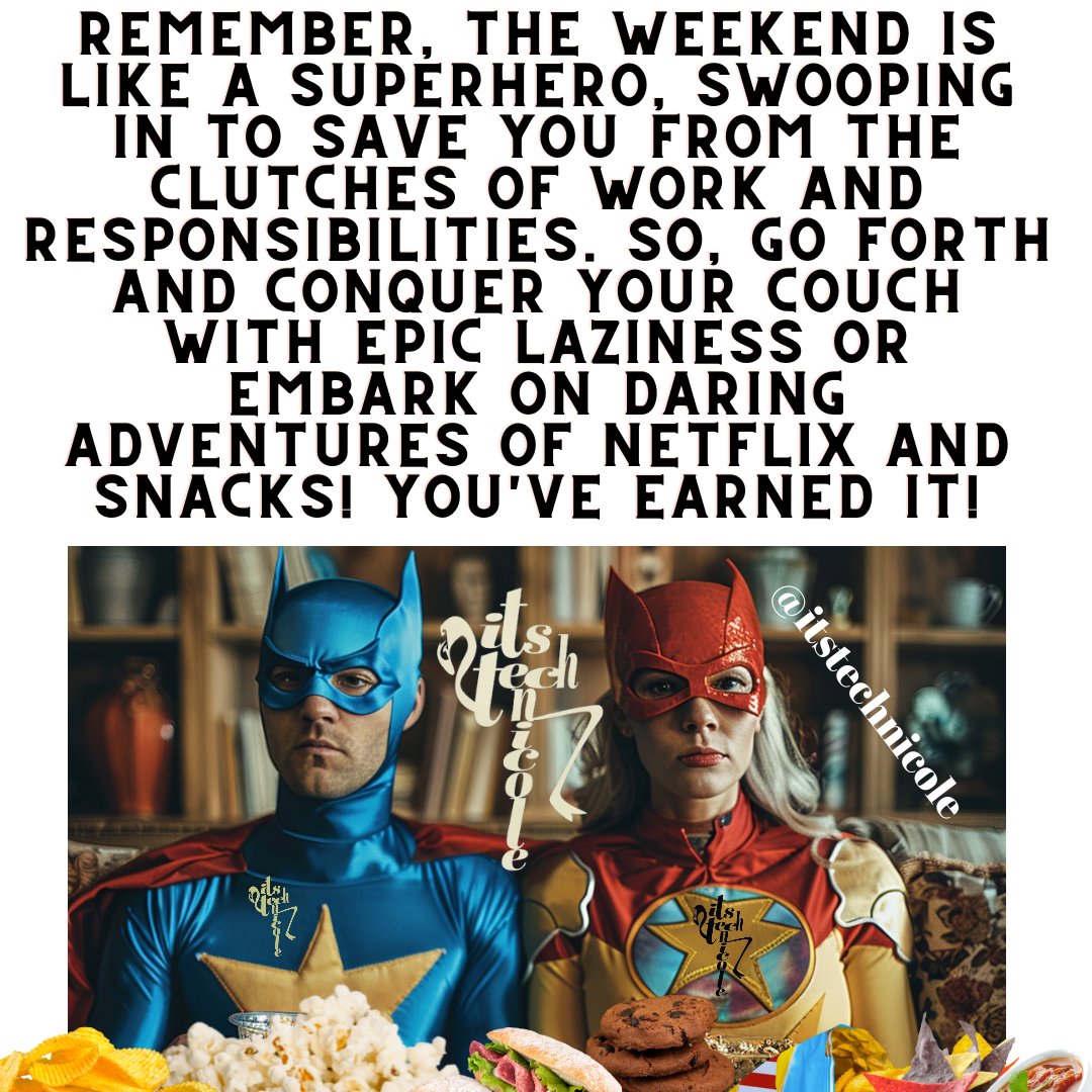 itstechnicole's tweet photo. Happy Saturday‼️😂😭🤣🥰 Go forth and conquer those couches‼️🤣😭😂‼️🦸‍♂️🦸‍♀️ https://t.co/4jTaad6cvk