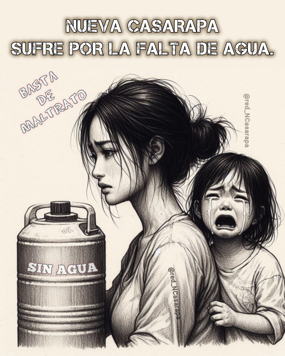 La disponibilidad de agua potable a través de sistemas de distribución confiables mejora la calidad de vida e impulsa la productividad y el bienestar general. Parte baja de #NuevaCasarapa continúa #sinAgua Se desconoce el motivo. @HectoRodriguez #sinAguaNoHaySalud #20Abril