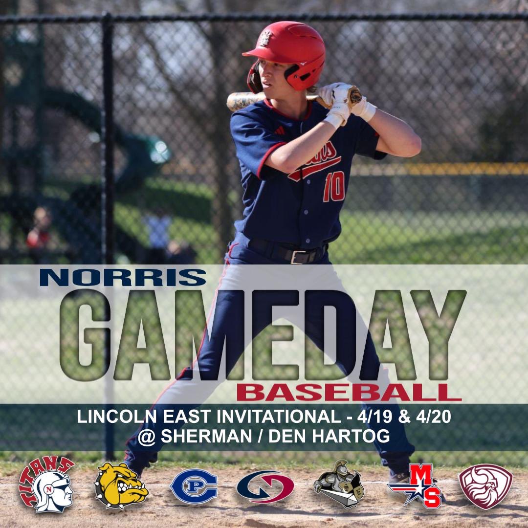 🚨Game Day🚨 🆚- Lincoln East 📍- Lincoln 🏟️- Den Hartog ⏰- 12:30 📊- Norris Varsity Titans GC SELFLESS//RELENTLESS//GRIT #Brotherhood