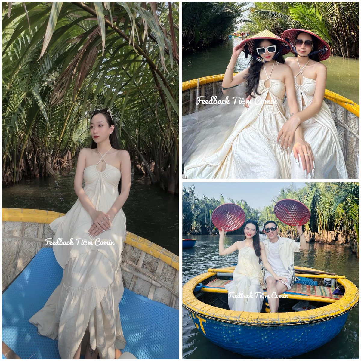 Đi Rừng Dừa 7 mẫu mặc gì xinh nhỉ? #tiemcomin #chothuevay #dulichdanang #hoian