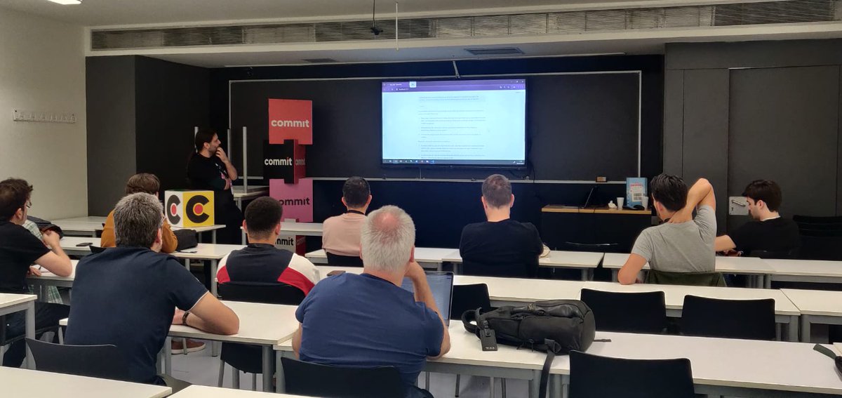 SopraSteria_ES's tweet photo. Nuestro compañero Eduardo Sánchez hoy en la @commitconf ! Hablando sobre estrategias ágiles e Inteligencia Artificial Generativa #IA #commitconf24 https://t.co/EzRBuUeV8S