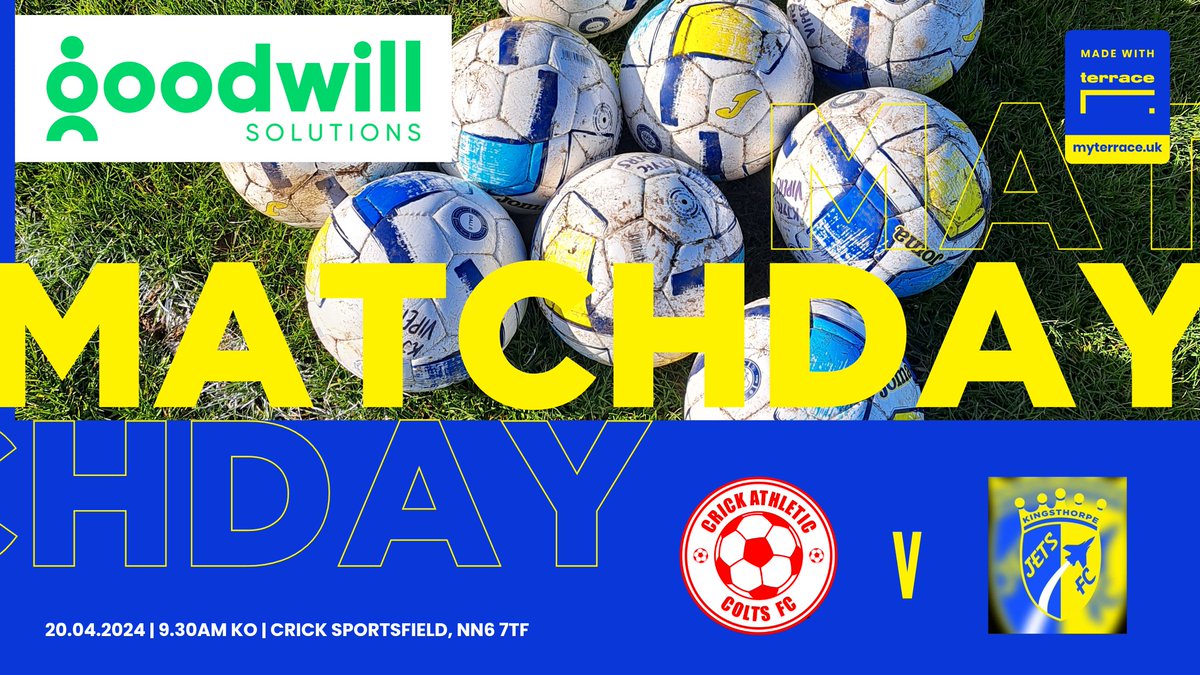 🚨MATCHDAY #ComeOnVipers! 🆚Crick Colts Reds 🏆 9 a side Friendly 🏟 Away (Crick Sportsfield - NN6 7TF) 🗓 Sat 20th April ⏰ 9.30am 🎟️ Free 💻📱Match report on Facebook , Instagram & Twitter from Sunday #GoodwillSolutions