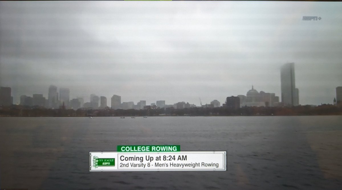 Just wrapped up an exciting duel of the 1st Varsity 8s of @TigerHeavies & @HarvardHeavies, with #4 Princeton knocking off the #1 Crimson. @adamgiardino & are on the call for 4 more races this morning, including the women's lightweight Beanpot (@Radlwtcrew, MIT & @terrier130row).