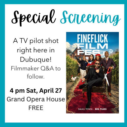 Don't miss this free special screening of a TV pilot that was filmed right here in Dubuque! @thegranddbq