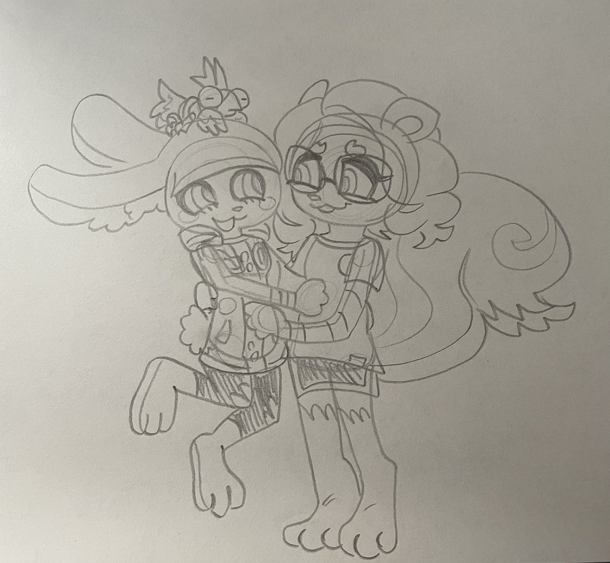 Splatfest got me wanting to draw this (also whoever created the concept of making octolings as squirrels TYSM)