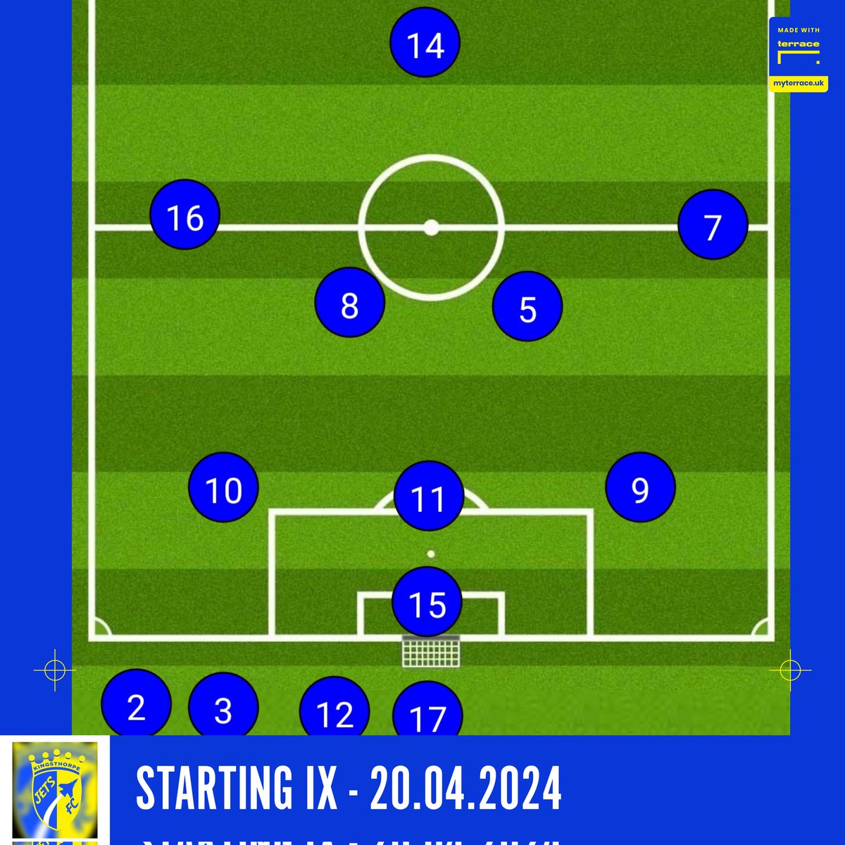 #Starting9 from this morning's first Friendly 9 a side match. #ComeOnVipers! #KingsthorpeJets #KingsthorpeJetsVipers #Under10s #YouthFootball #GrassrootsFootball #NDYAL #NorthantsFA #GoodwillSolutions