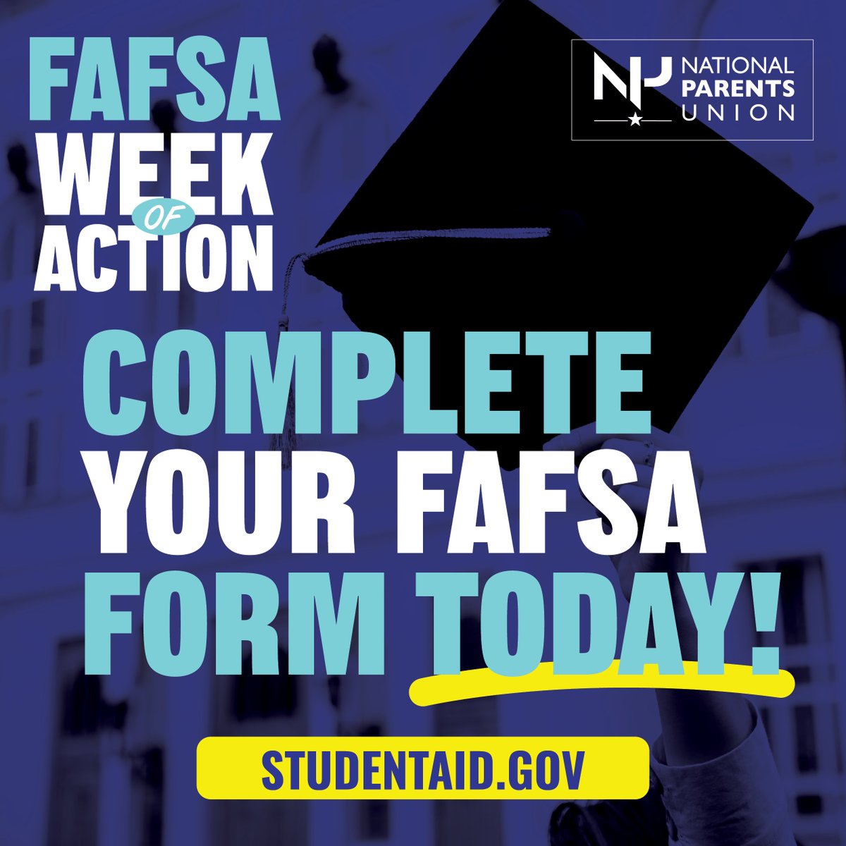 A completed FAFSA is your golden ticket to applying for federal student aid such as grants and work-study funds. Start your higher education journey strong by filling out the #FAFSA form today! We're all ROOTING for your continued success! #FAFSAFastBreak studentaid.gov/h/apply-for-ai…