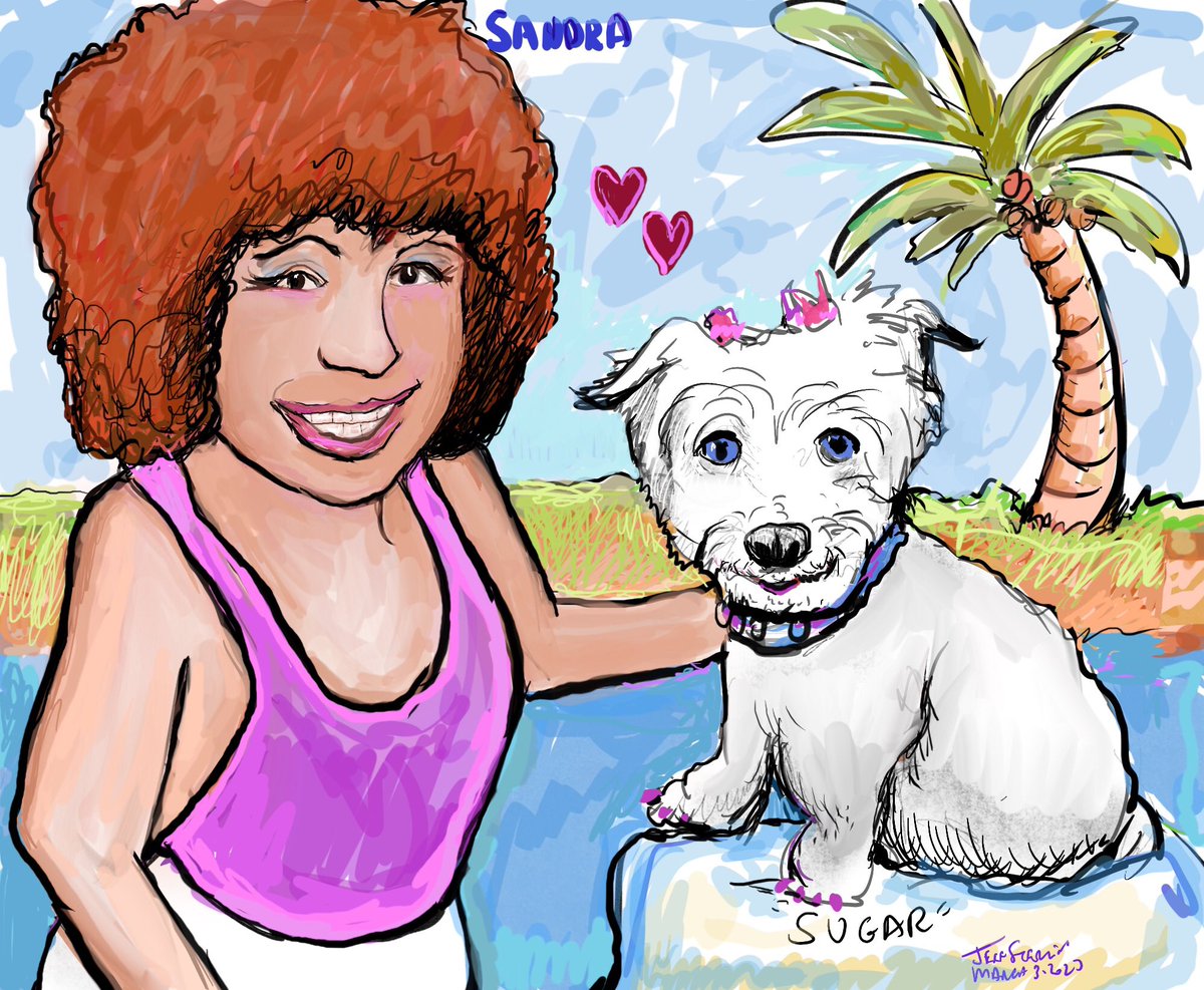 Pet Friendly #CommunityEvent🎈🎊 in #PembrokePinesFlorida featured cute 🐶#DogCaricatures 🐕‍🦺#PetCaricatures by #FortLauderdale and 👨🏻‍🎨🎨#MiamiCaricatureArtist Jeff Sterling from FloridaCaricatures.Com