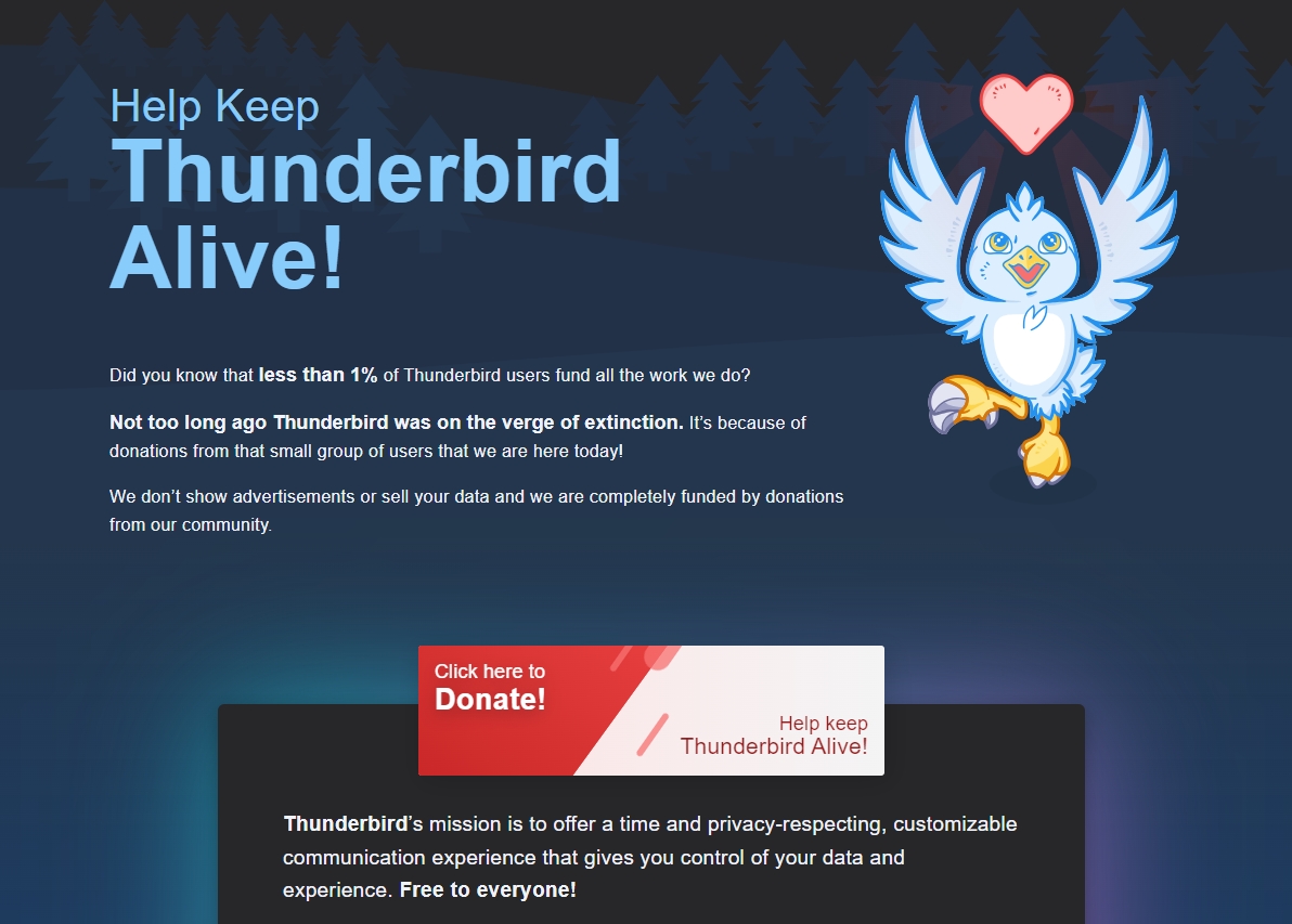 websitewrkspace's tweet image. 📩Mozilla Thunderbird Financial Support📩

The websitework.space team uses the #OpenSource Mozilla #Thunderbird email application for email communications. 

The Thunderbird @mozthunderbird email development project needs support, so we&apos;ve contributed.

#websiteworkspace