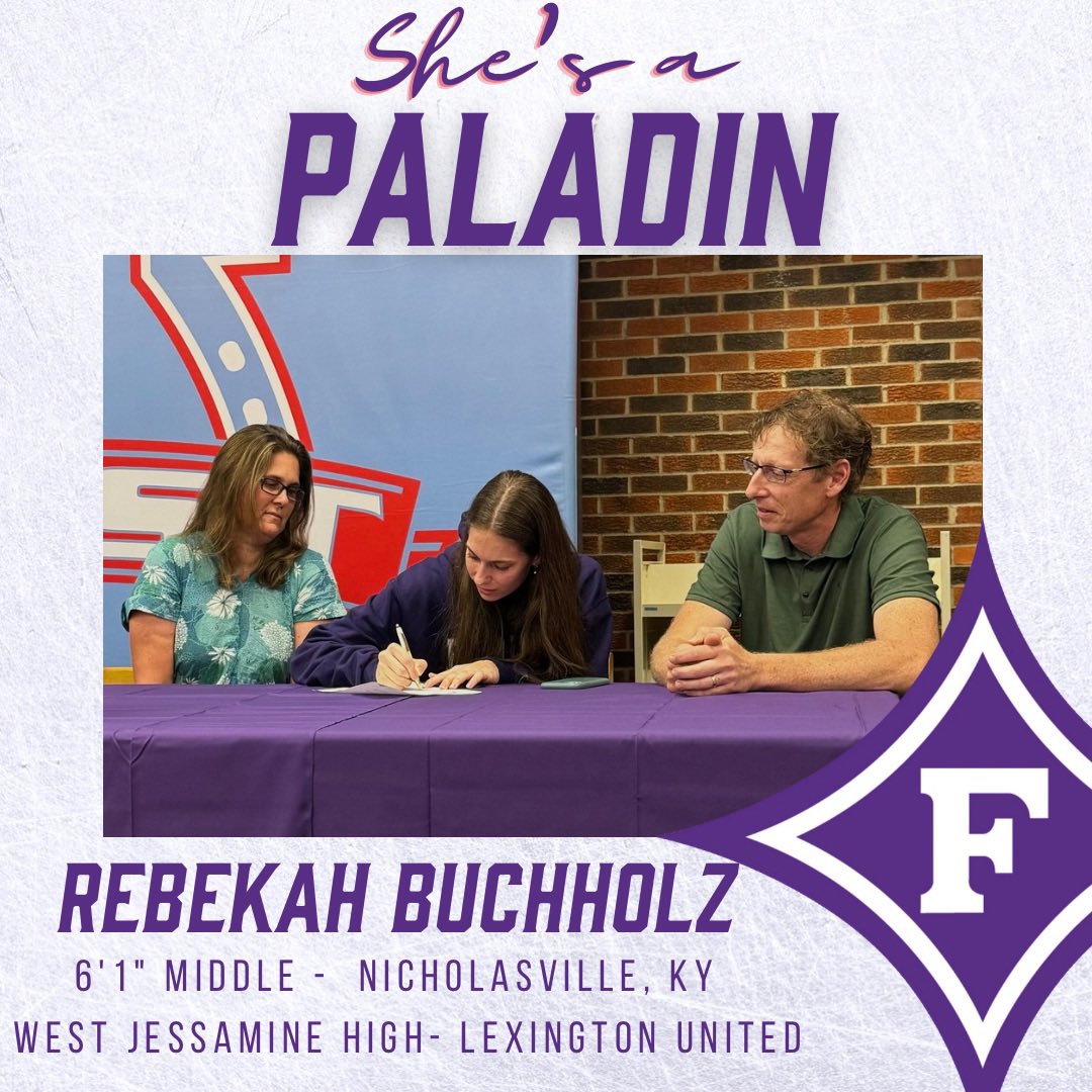 Added another one! Help welcome our newest Paladin, Rebekah Buchholz to the Furman Volleyball family! 
#TheFUtureIsBright

furmanpaladins.com/news/2024/4/19…