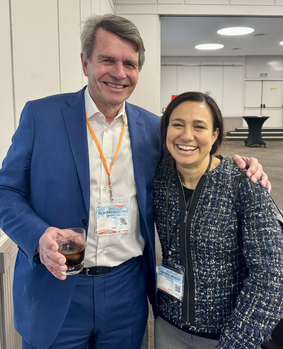 B.C. Leibovich MD (@bradleibovichmd) on Twitter photo #IKCSEU24 two world class GU oncologists <a href="/BernardEscudier/">Bernard Escudier</a> our Vogelzang Humanitarian awardee & <a href="/DrRanaMcKay/">Rana McKay, MD, FASCO</a> our C.G. Wood Rising Star awardee at IKCS. How lucky we are to have them in our battle against kidney cancer! #IKCSEU24 two world class GU oncologists <a href="/BernardEscudier/">Bernard Escudier</a> our Vogelzang Humanitarian awardee & <a href="/DrRanaMcKay/">Rana McKay, MD, FASCO</a> our C.G. Wood Rising Star awardee at IKCS. How lucky we are to have them in our battle against kidney cancer!